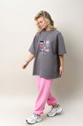 Футболка Oversized Wish List Pink