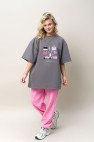 Футболка Oversized Wish List Pink