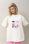 Футболка Oversized Wish List Pink