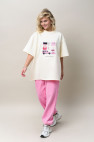 Футболка Oversized Wish List Pink