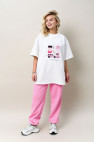 Футболка Oversized Wish List Pink