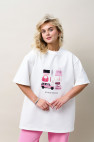 Футболка Oversized Wish List Pink