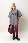 Футболка Oversized Wish List Bordo